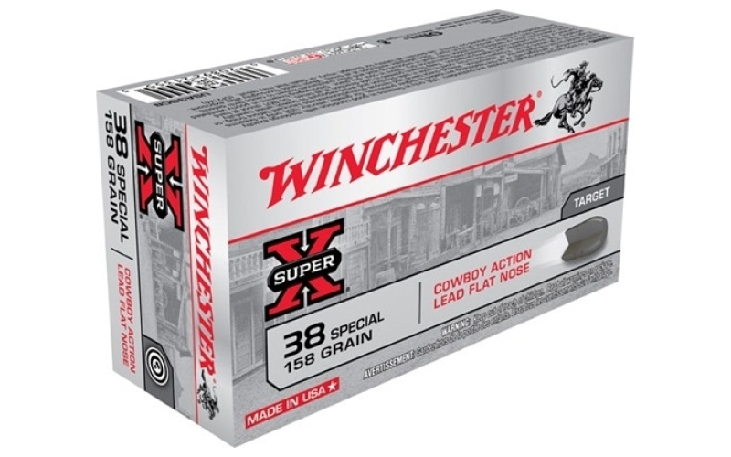 Winchester Ammunition Winchester super-x cowboy 38 spl 158gr lfn 50/bx