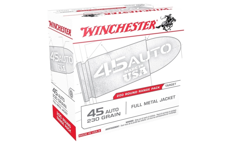 Winchester Ammunition 45 acp 230gr full metal jacket 200/box