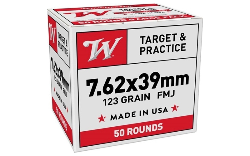 Winchester Ammunition 7.62 x 39 123gr full metal jacket lead core 50/box