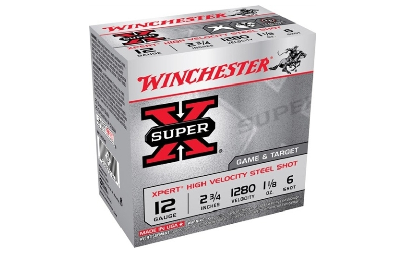 Winchester Ammunition 12 gauge 2-3/4'' 1-1/8 oz #6 shot 25/box