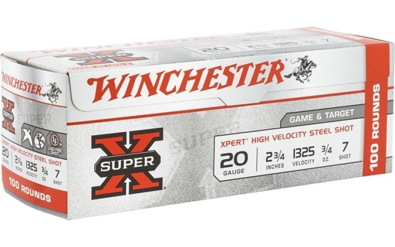 Winchester Ammunition 20 gauge 2-3/4''  3/4oz #7 100/box