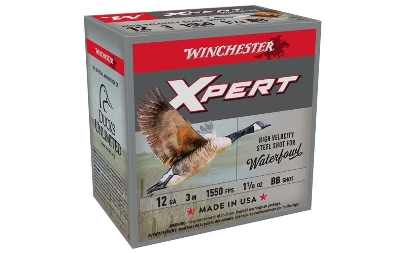 Winchester Ammunition 12 gauge 3'' 1-1/8 oz #bb steel shot 25/box