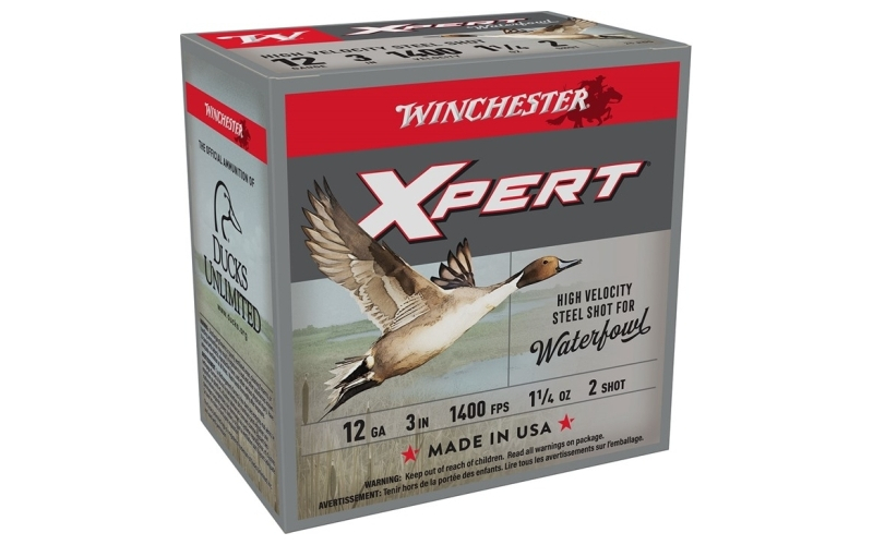Winchester Ammunition 12 gauge 3'' 1-1/4 oz #2 steel shot 25/box