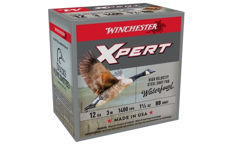 Winchester Ammunition 12 gauge 3'' 1-1/4 oz #bb steel shot 25/box