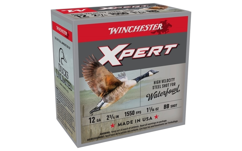 Winchester Ammunition 12 gauge 2-3/4'' 1-1/16 oz #bb steel shot 25/box