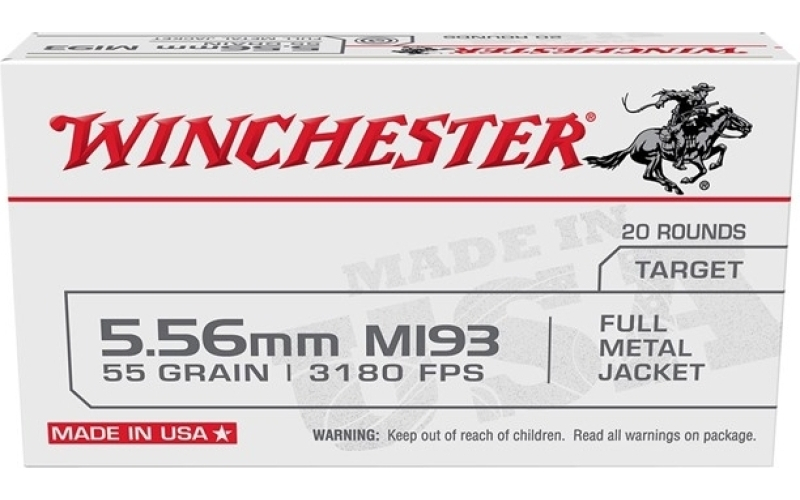 Winchester Ammunition 5.56mm nato 55gr full metal jacket 420/box