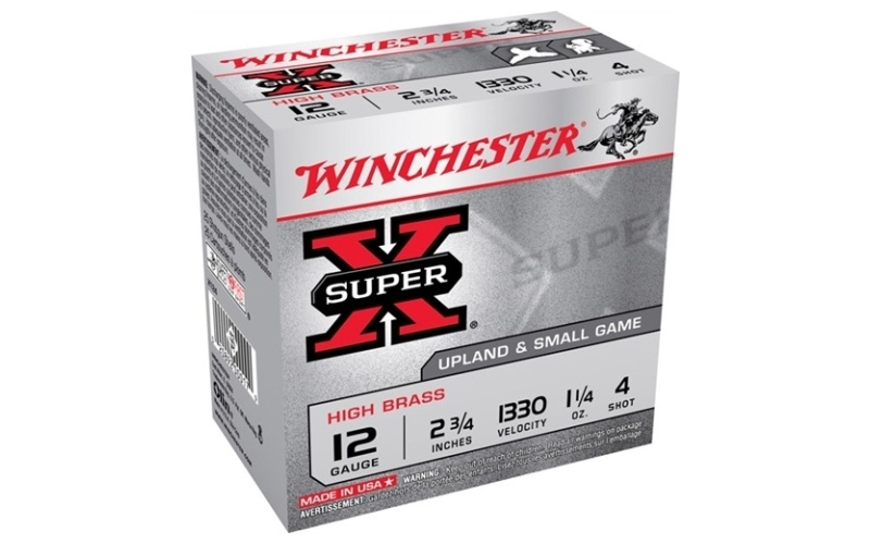 Winchester Ammunition 12 gauge 2-3/4'' 1-1/4 oz #4 shot 25/box