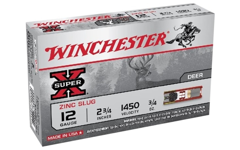 Winchester Ammunition 12 gauge 2-3/4''  1oz foster slug 5/box