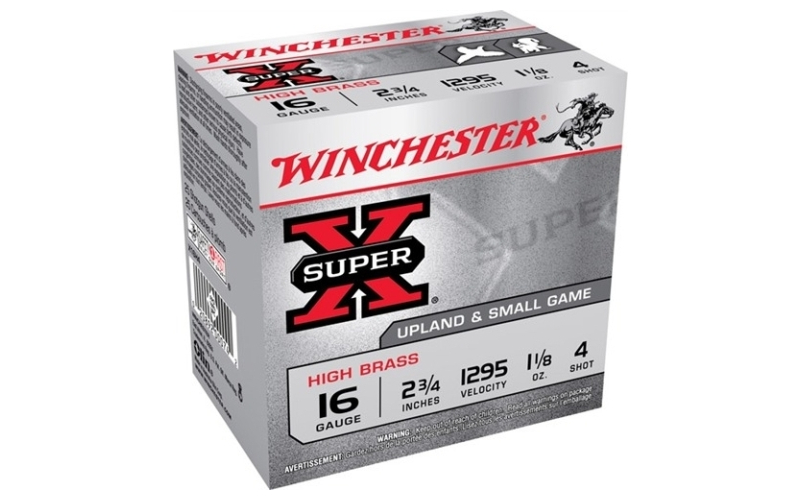 Winchester Ammunition 16 gauge 2-3/4'' 1-1/8 oz #4 shot 25/box