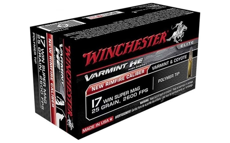 Winchester Ammunition 17 wsm 25gr polymer tip 50/box