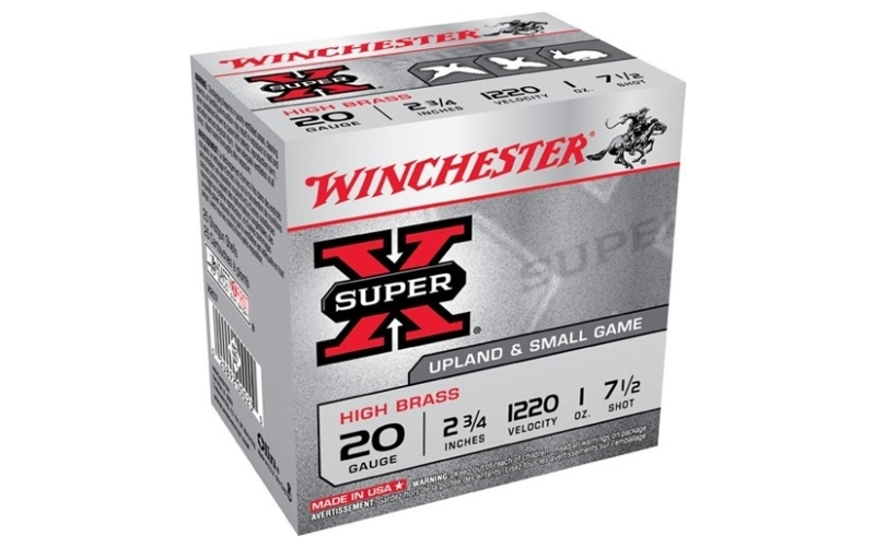 Winchester Ammunition Winchester ammo 20ga 2.75in supr-x 2.75d 1oz #7.5