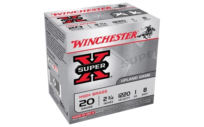 Winchester Ammunition 20 gauge 2-3/4'' 1 oz #8 shot 25/box
