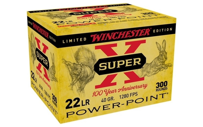 Winchester Ammunition 22 long rifle 40gr power-point 300/box