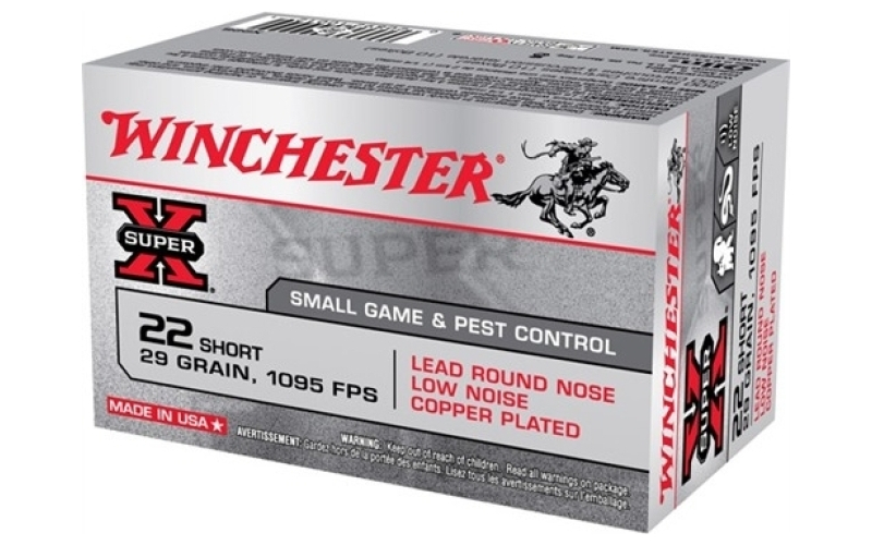 Winchester Ammunition 22 short 29gr lead round nose 50/box