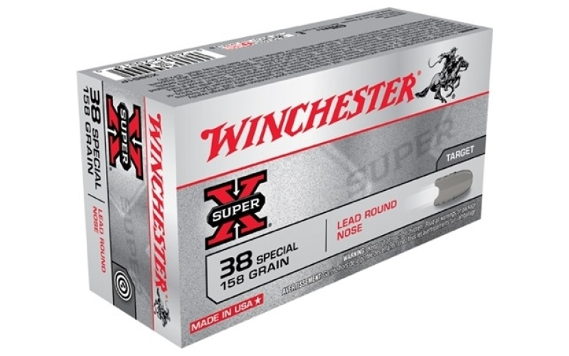 Winchester Ammunition Winchester super-x 38 spl 158gr lrn 50/bx