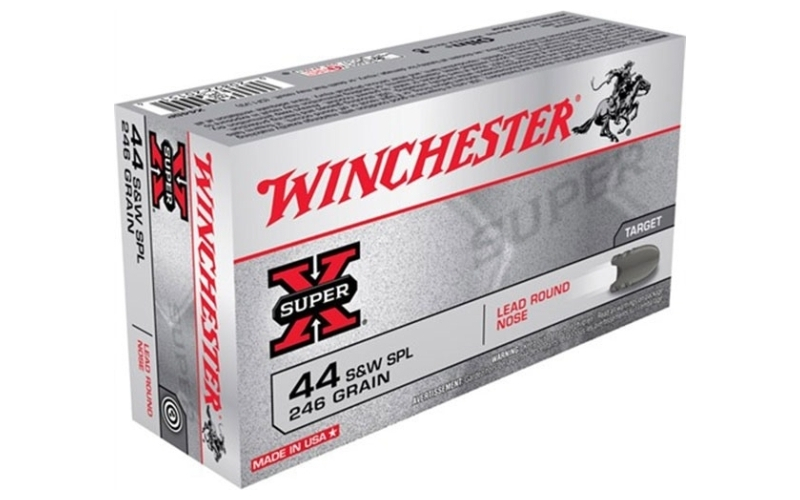 Winchester Ammunition 44 special 246gr lead round nose 50/box