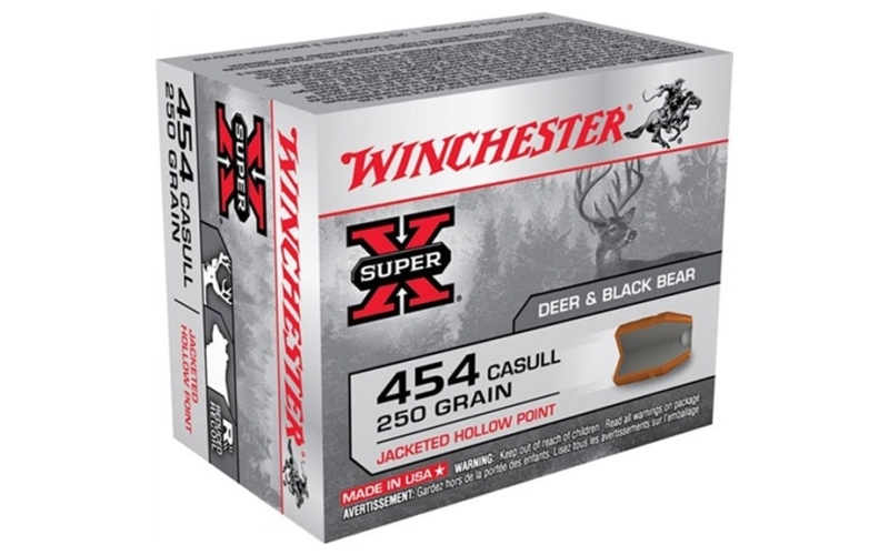 Winchester Ammunition 454 casull 250gr jacketed hollow point 20/box
