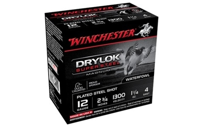 Winchester Ammunition Winchester drylok super steel mag 12ga 2.75'' 1-1/4oz #4 25/b