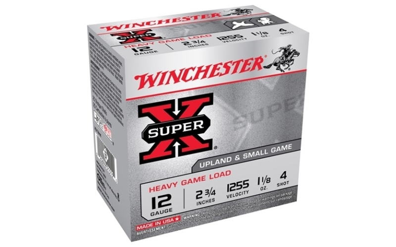Winchester Ammunition 12 gauge 2-3/4'' 1-1/8 oz #4 shot 25/box