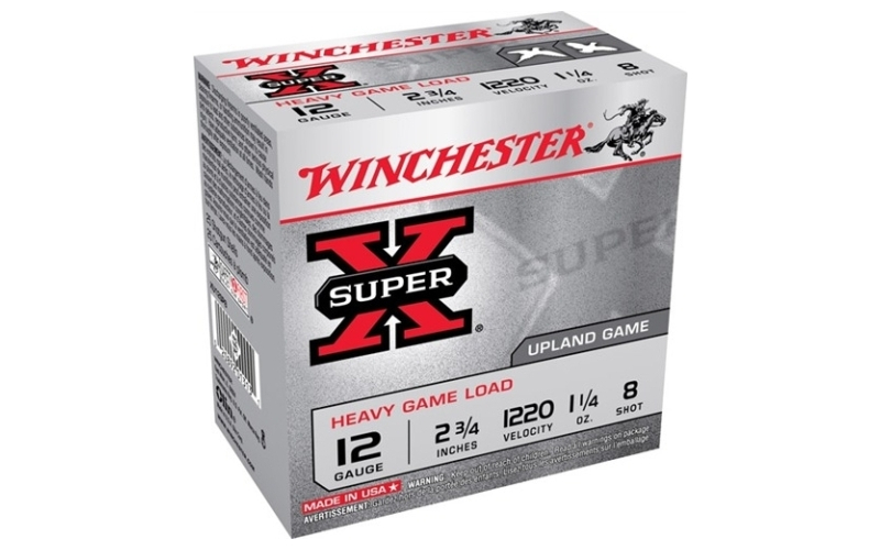 Winchester Ammunition 12 gauge 2-3/4'' 1-1/4 oz #8 shot 25/box