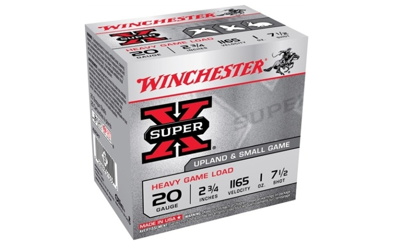 Winchester Ammunition 20 gauge 2-3/4'' 1 oz #7.5 shot 25/box