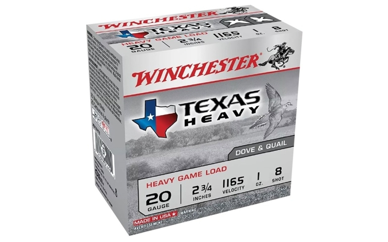 Winchester Ammunition 20 gauge 2-3/4'' 1oz #8 shot 25/box