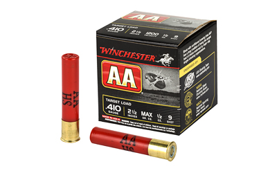 Winchester Ammunition AA Target Load, 410 Bore, 2.5", #9, .5 oz, Shotshell, 25 Round Box AA419