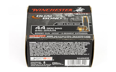 Winchester Ammunition Dual Bond, Supreme Elite, 44MAG, 250 Grain, DB, 20 Round Box S44RMDB