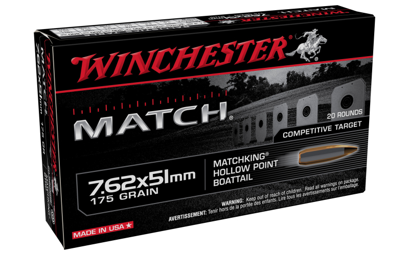 WIN MATCH 7.62X51 175GR 20/500