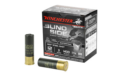 Winchester Ammunition Blind Side, 12 Gauge, 3", 1.375 oz., Hex Shot, Lead Free, 25 Round Box SBS123BB