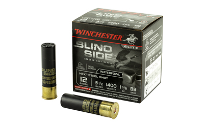 Winchester Ammunition Blind Side, 12 Gauge, 3.5", 1.625 oz., Hex Shot, Lead Free, 25 Round Box SBS12LBB