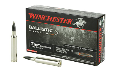 Winchester Ammunition Ballistic Silvertip, 7MM Remington Magnum, 150 Grain, 20 Round Box SBST7