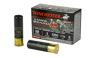 Winchester Ammunition Long Beard XR, 12 Gauge 3", #5, 1-7/8oz, Shotshell, Shot-Lok with Lead Shot, 10 Round Box STLB123M5