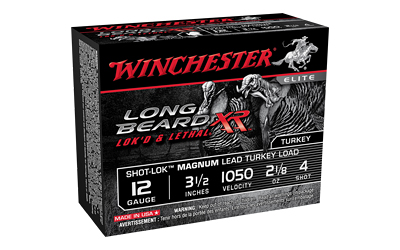 Winchester Ammunition Long Beard XR, 12 Gauge 3.5", #4, 2 1/8 oz., 10 Round Box STLB12LM4