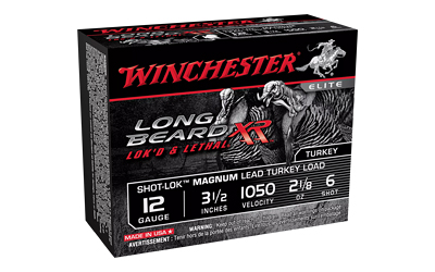 Winchester Ammunition Long Beard XR, 12 Gauge 3.5", #6, 2 1/8 oz., 10 Round Box STLB12LM6