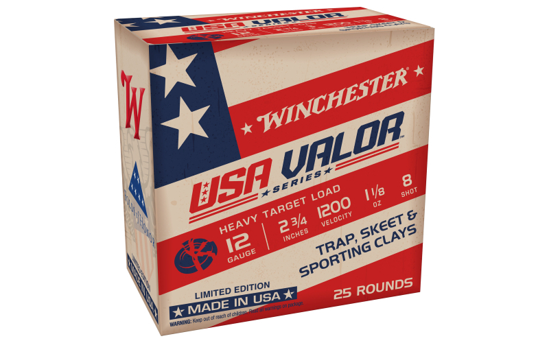 WIN USA VALOR 12GA 2.75" #8 25/250