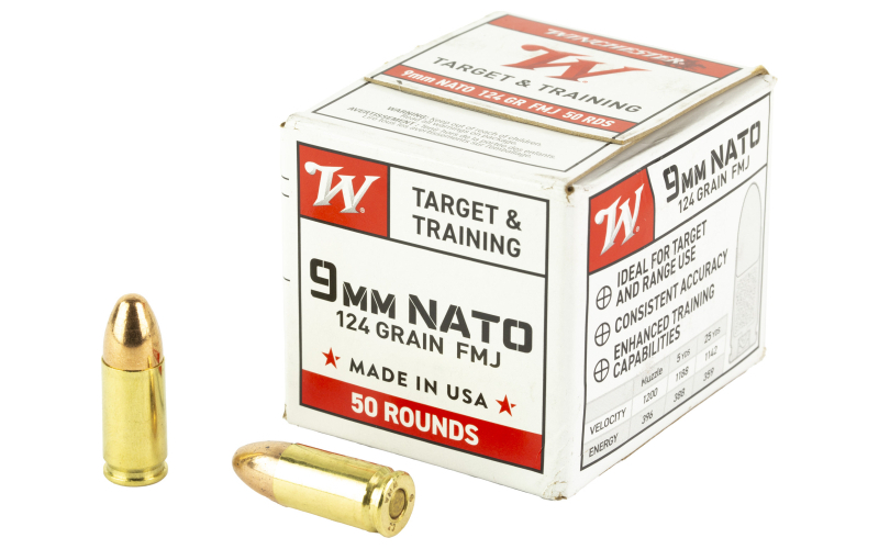 WIN USA 9MM NATO 124GR FMJ 50/1000