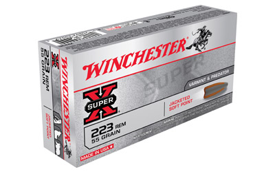 Winchester Ammunition Super-X Varmint, 223 Remington, 55 Grain, Jacketed HollowPoint X223R