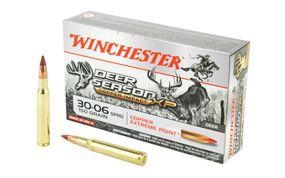 Winchester Ammunition Deer Season XP, Copper Impact, 30-06, 150 Grain, Poly Tip, Lead Free, 20 Round Box, California Certified Nonlead Ammunition X3006DSLF