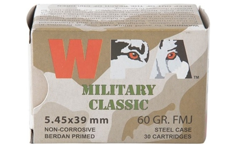 Wolf 5.45x39mm 60gr bimetal full metal jacket 30/box