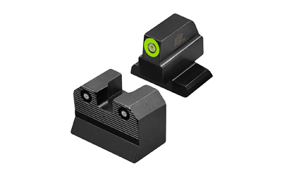XS Sights R3D, 2.0, Tritium Night Sight, For HK VP9, Suppressor Height, Green Front Outline, Green Tritium Front/Rear HK-R202P-6G