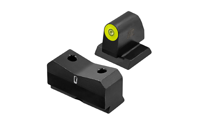 XS Sights DXT2 Big Dot, Tritium Night Sight, For Desert Eagle (.44 Mag/.50AE), Standard Height, Yellow Front Outline, Green Tritium Front/Rear MR-X001S-5Y