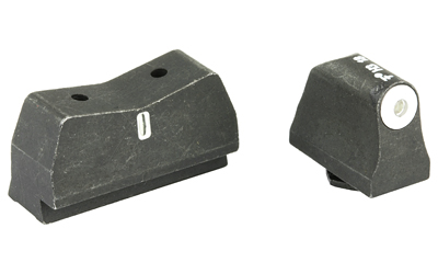 XS Sights DXT Big Dot Tritium Front, Suppressor Height, Tritium Stripe Express Rear, Fits Glock 17,19,22,23,24,26,27,31,32,33,34,35,36,38, Green With White Outline, Installation Kit Included GL-0004S-5