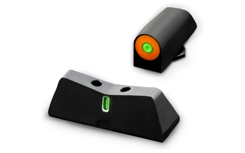 XS Sights DXT2 Big Dot, Tritium Night Sights, Suppressor Height, Orange Front and Black Rear, Fits Glock 17/19/22/23/24/26/27/31/32/33/34/35/36/45, Taurus G3c/GX4/New Production G3, Walther PDP GL-0015P-5N