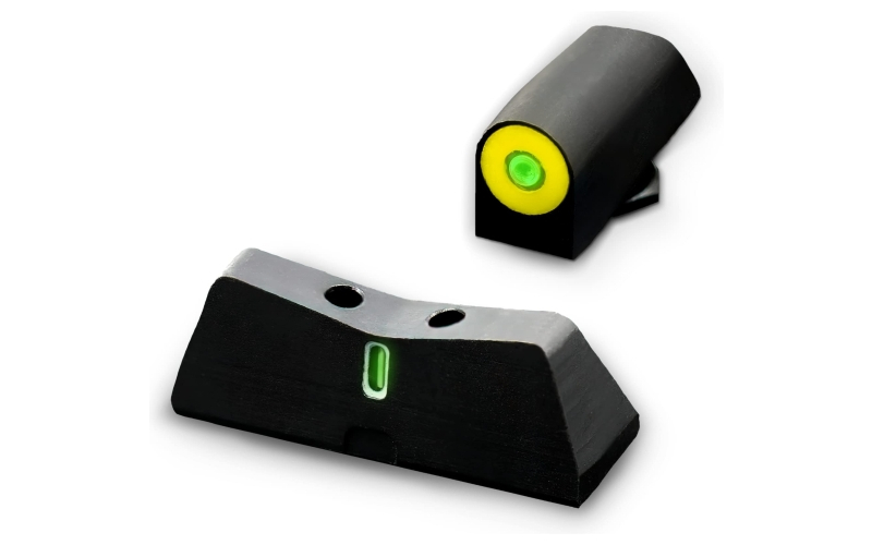 XS Sights DXT2 Big Dot, Tritium Night Sights, Suppressor Height, Yellow Front and Black Rear, Fits Glock 17/19/22/23/24/26/27/31/32/33/34/35/36/45, Taurus G3c/GX4/New Production G3, Walther PDP GL-0015P-5Y