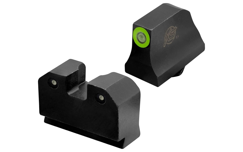 XS Sights R3D, Tritium Night Sights, Suppressor Height, Green Front and Black Rear, For Glock 17,19,22,23,24,26,27,31,32,33,34,35,36,38 GL-R021P-6G