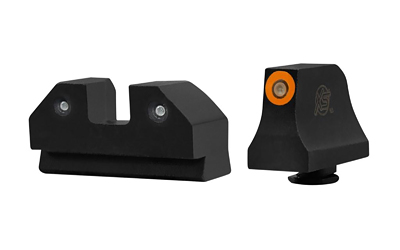 XS Sights XS Sights, R3D Night Sight, Suppressor Height, Orange Dot, Fits Glock 43/43X GL-R022P-6N