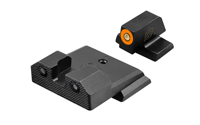 XS Sights R3D 2.0, Tritium Night Sight, Fits S&W M&P OR Full Size & Compact, Orange Front Outline, Green Tritium Front/Rear SW-R206P-6N