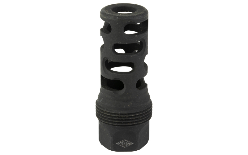 Yankee Hill Machine Co sRx Muzzle Brake, 5/8X24, Compatible with sRx Low Profile Adapter, Attaches to Suppressors with 1.375X24 Thread Pitch, Black Oxide Finish YHM-4405-MB-24