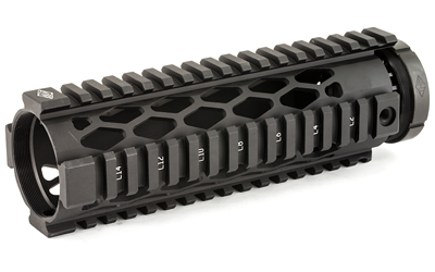 Yankee Hill Machine Co Black Diamond Series Forearm, 7.3" Carbine Length,Fits AR-15, Black Finish YHM-9630-DX